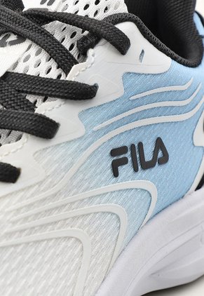 Tenis Running Blanco-Celeste-Negro FILA Diffenno