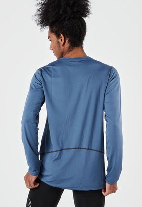Camiseta Manga Larga Azul Fila