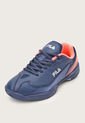Tenis para Tennis Azul Navy-Coral Fila Courtdan de Fila