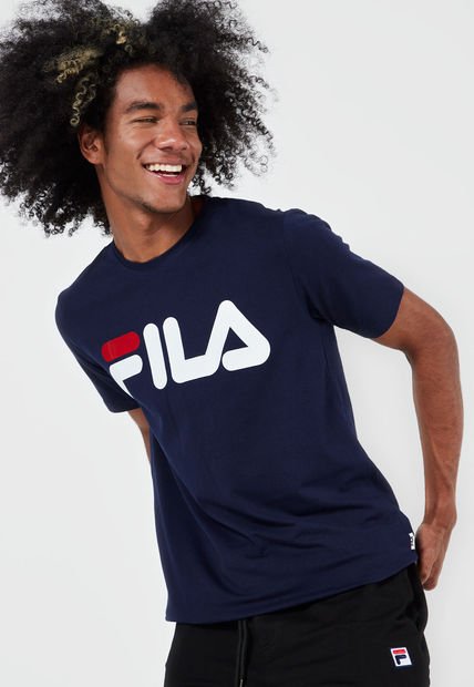 Camiseta Azul-Blanco-Rojo Fila