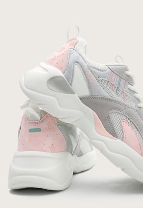 Tenis Lifestyle Blanco-Gris-Rosa Fila Bister
