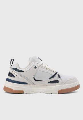 Tenis Lifestyle Beige-Blanco-Azul Navy FILA Walk