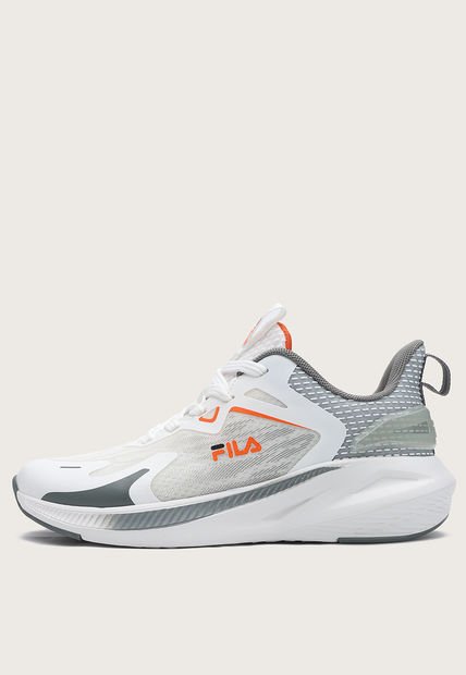 Tenis Running Blanco-Gris-Naranja Fila Runmer