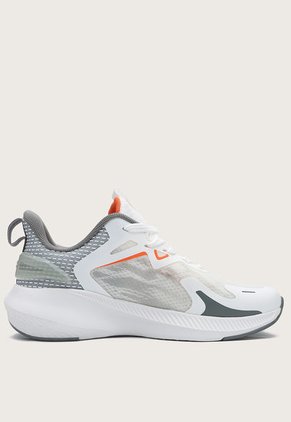 Tenis Running Blanco-Gris-Naranja Fila Runmer