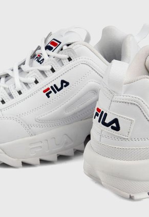 Tenis Lifestyle Blanco-Azul-Rojo Fila Disruptor II