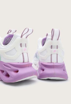 Tenis Lifestyle Blanco-Lila-Verde Menta Fila Grasso