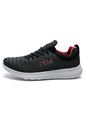 Tenis Running Gris-Negro-Rojo Fila de Fila