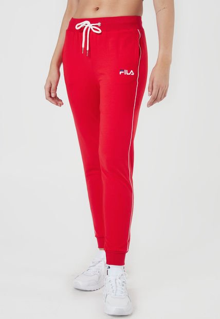 Pantalón Sudadera Rojo-Blanco Fila