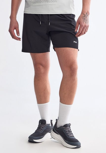 Pantaloneta Negro-Gris Claro FILA Norler