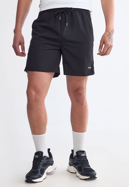Pantaloneta Negro-Blanco FILA Serter