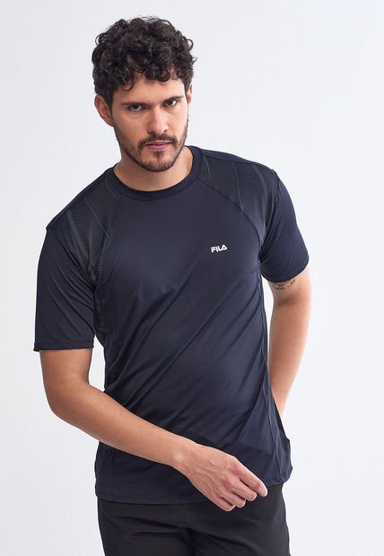 Camiseta Negro-Gris Oscuro FILA Rayer