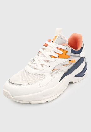 Tenis Lifestyle Marfil-Azul Navy-Mostaza Fila Trigar