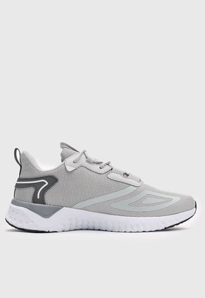 Tenis Running Gris-Negro-Blanco Fila Lildol