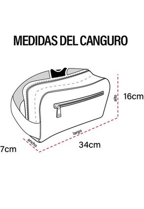 Canguro Fila Track Hombre-Gris