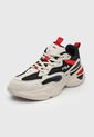 Tenis Lifestyle Beige-Negro-Rojo Fila Hainsey de Fila