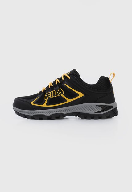 Tenis Lifestyle Negro-Amarillo-Gris Fila Trailmer