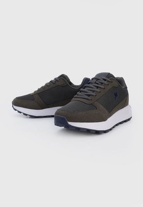 Tenis Lifestyle Gris-Verde Oliva-Azul Grisáceo Fila Dag Waffle