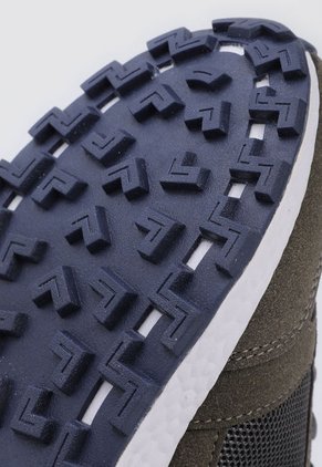 Tenis Lifestyle Gris-Verde Oliva-Azul Grisáceo Fila Dag Waffle