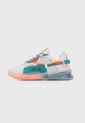 Tenis Lifestyle Blanco-Azul Turquesa-Naranja Neón Fila Targa de Fila