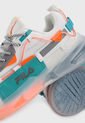 Tenis Lifestyle Blanco-Azul Turquesa-Naranja Neón Fila Targa de Fila