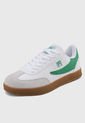 Tenis Lifestyle Blanco-Verde-Marrón FILA Burter de Fila