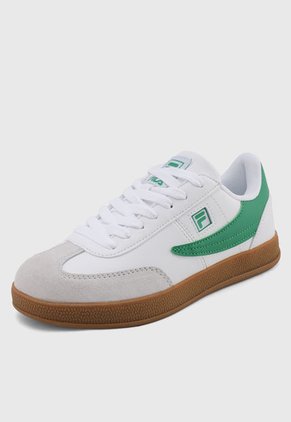 Tenis Lifestyle Blanco-Verde-Marrón FILA Burter