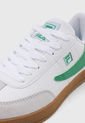 Tenis Lifestyle Blanco-Verde-Marrón FILA Burter de Fila