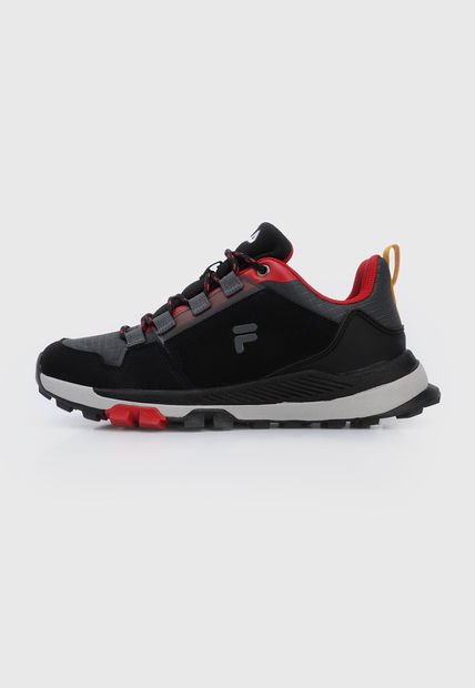 Tenis Lifestyle Negro-Rojo-Gris Fila Dag Trainer