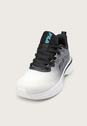 Tenis Running Blanco-Negro-Turquesa FILA Cattura