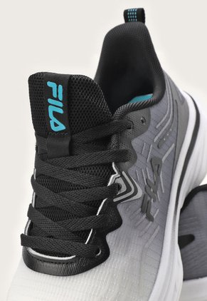 Tenis Running Blanco-Negro-Turquesa FILA Cattura