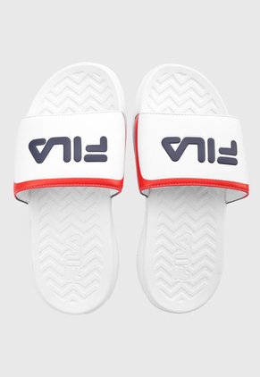 Playera Blanco-Rojo-Azul Fila Reling