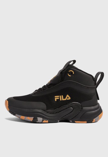 Tenis Basketball Negro-Amarillo FILA Hoopmas