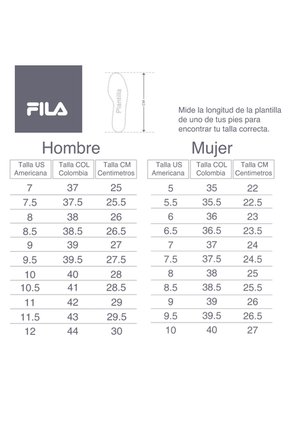 TENIS FILA HOMBRE 413070GRY Talla 11