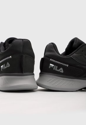 Tenis Running Negro-Gris Fila Fly