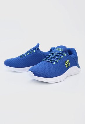 Tenis Lifestyle Azul-Blanco-Verde Neón Fila Nuran