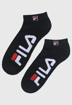 Medias X2 Blanco-Negro-Rojo Fila