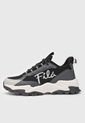 Tenis Lifestyle Negro-Gris-Blanco Fila VTR Classic de Fila