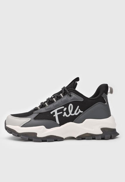 Tenis Lifestyle Negro-Gris-Blanco Fila VTR Classic