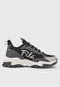 Tenis Lifestyle Negro-Gris-Blanco Fila VTR Classic de Fila