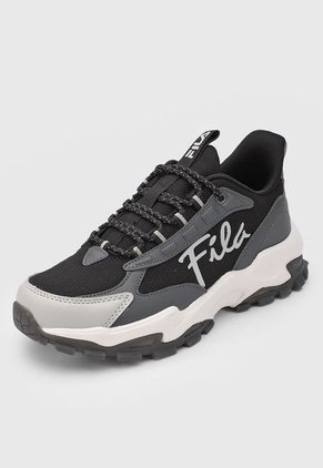 Tenis Lifestyle Negro-Gris-Blanco Fila VTR Classic