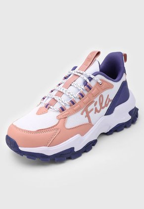 Tenis Lifestyle Blanco-Palo Rosa-Violeta Fila VTR Classic