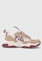 Tenis Lifestyle Beige-Nude-Vinotinto Fila VTR Classic de Fila