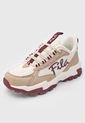 Tenis Lifestyle Beige-Nude-Vinotinto Fila VTR Classic de Fila