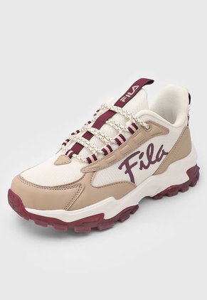 Tenis Lifestyle Beige-Nude-Vinotinto Fila VTR Classic