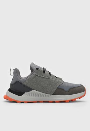 Tenis de Senderismo Gris-Negro-Naranja FILA Alemol Runner