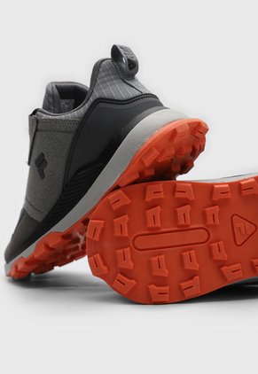 Tenis de Senderismo Gris-Negro-Naranja FILA Alemol Runner