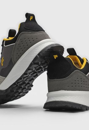 Tenis de Senderismo Gris-Amarillo-Beige FILA Mrs Runner