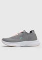 Tenis Running Gris-Palo Rosa-Verde FILA Yenjun de Fila