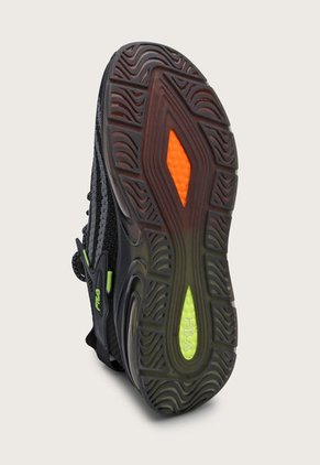 Tenis Lifestyle Negro-Gris-Verde Neón Fila Dualitty