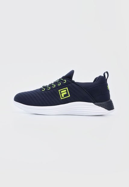 Tenis Running Azul-Blanco-Verde Neon Fila